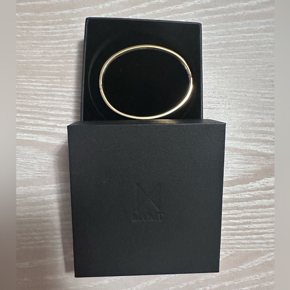 MVMT Gold-Tone hinged bangle Bracelet - Picture 4 of 5